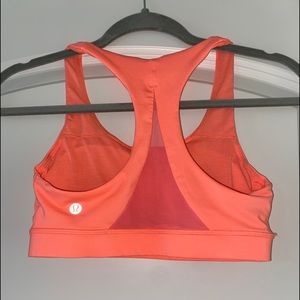 Lulu salmon sports bra